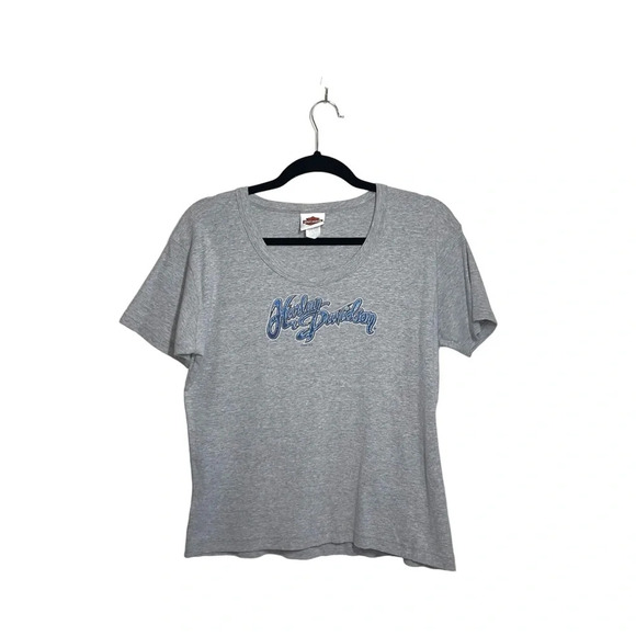 Harley Davidson Graphic Tee Smoky Mountains TN Icon Light Gray Xlarge Women’s - Picture 11 of 11